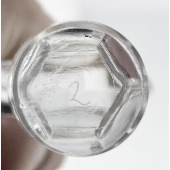 Antique Circa. 1910’s Crystal Etched Rose Wine/Cordial Decanter w/Stopper, 9.5” - Picture 10 of 10